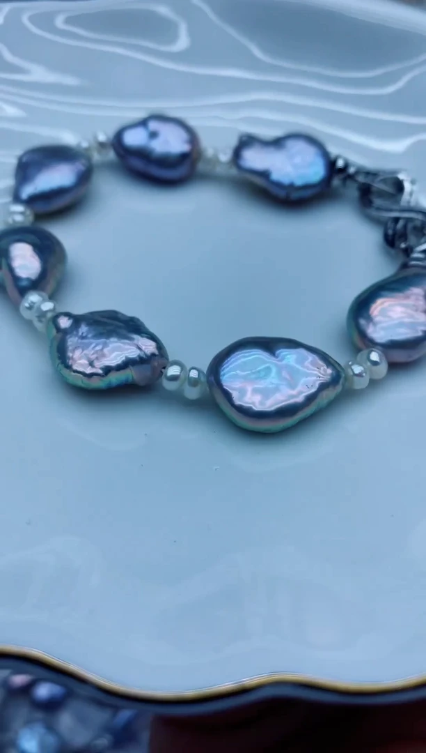 未镶嵌手链淡水珍珠手链多样性发其一