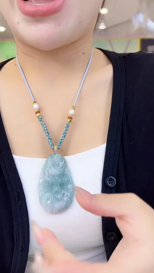 吊坠(不含链)未镶嵌翡翠龙牌孤品（送绳）