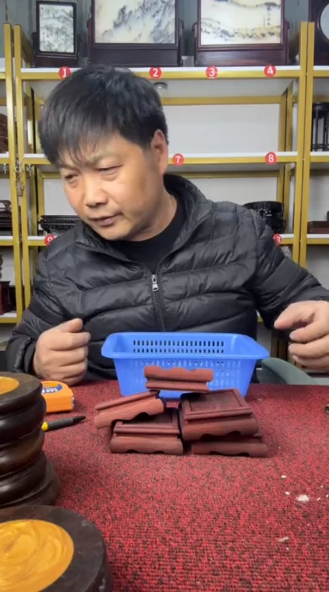 木正方小底座外径7.5*内径5.2CM//5个