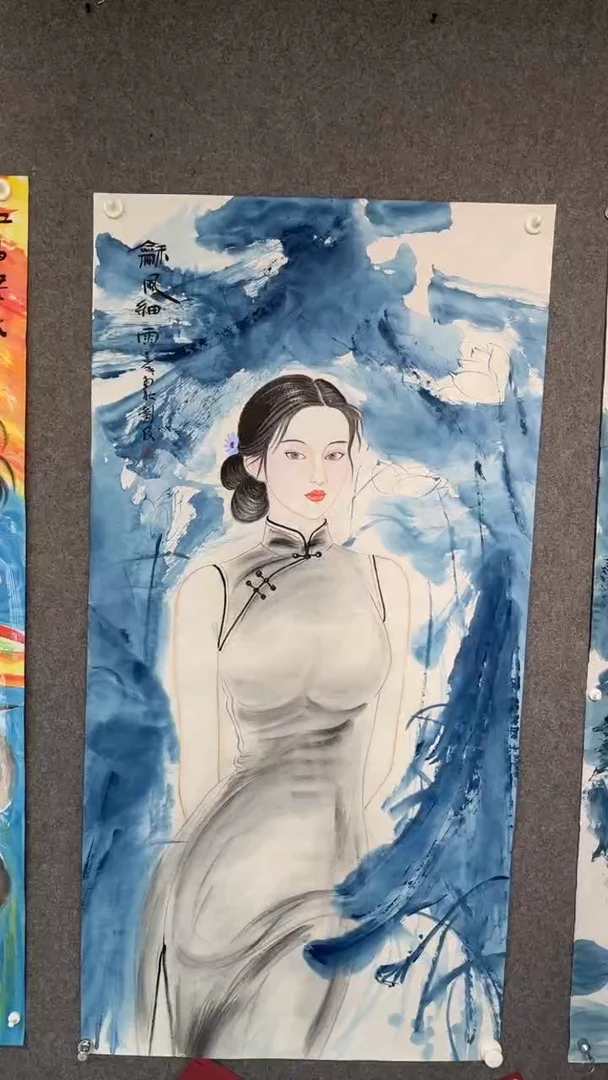 国画刘俊老师四尺