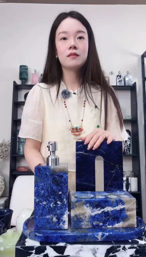 石材包*景泰蓝套组五件套（福）