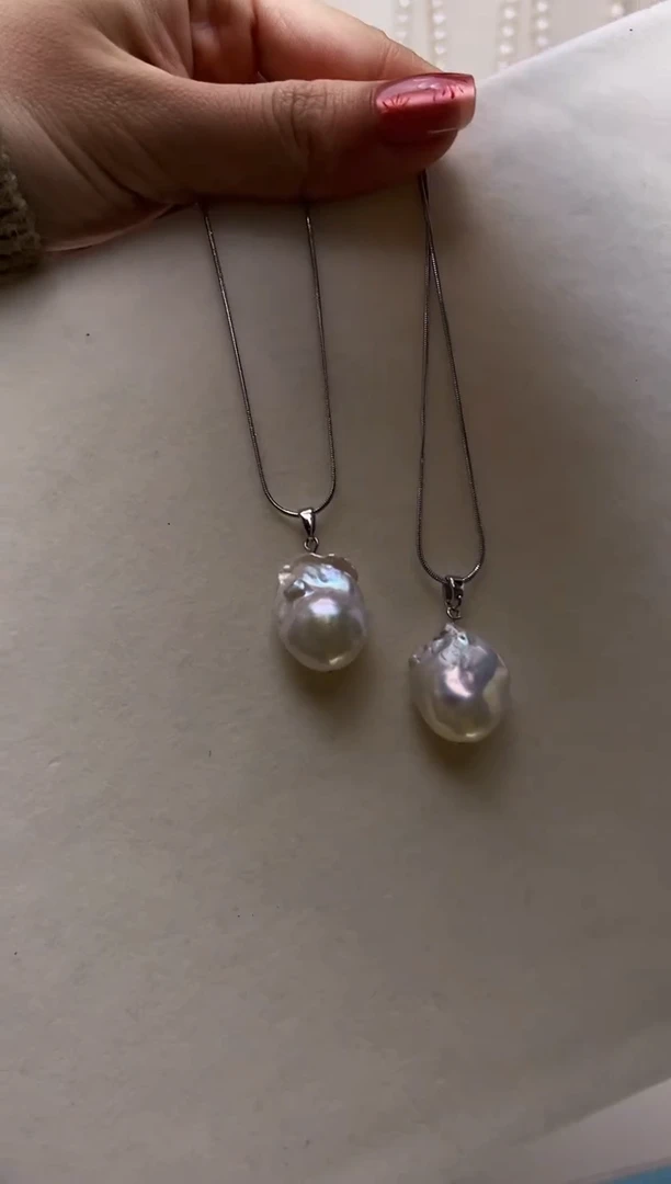 【闪购商品】淡水珍珠吊坠(赠链)未镶嵌巴洛克吊坠，（发其一）