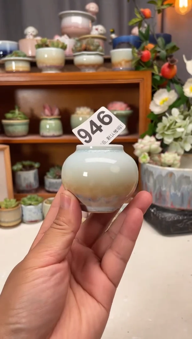 瓷片946知木小芳花盆