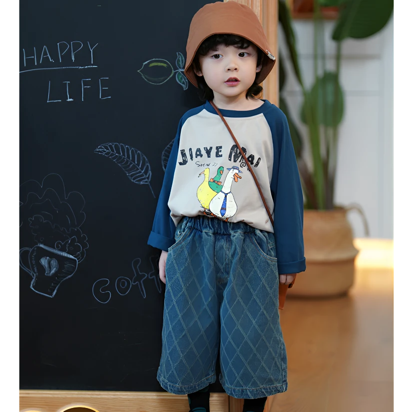 童装韩版男童长袖T恤帅气春装新款儿童纯棉短袖男宝宝上衣