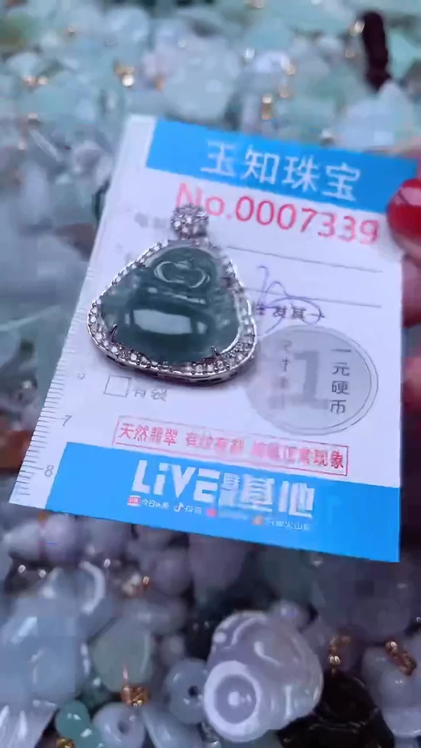 吊坠(不含链)未镶嵌翡翠7339