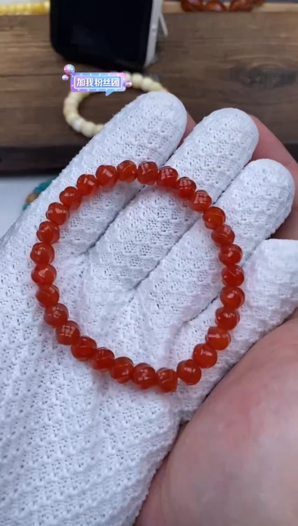 【闪购商品】南红玛瑙手串未镶嵌南红玛瑙手串