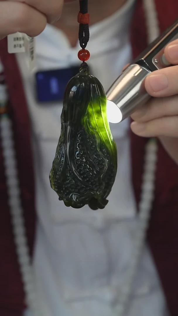 【闪购商品】岫玉手把未镶嵌白菜