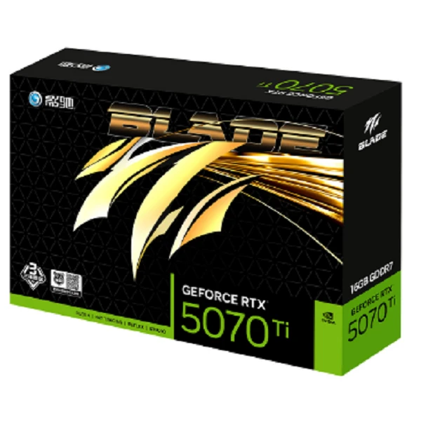 全新RTX5070TI-16G魔刃/圣刃OC版电竞网游图形设计AI渲染台式显卡