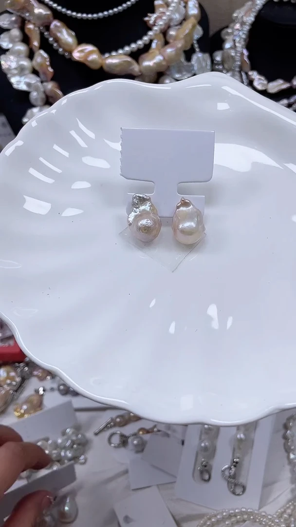 未镶嵌耳饰淡水珍珠【纯恬饰品】