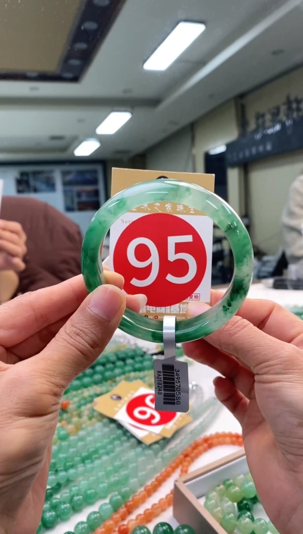 未镶嵌手镯石英质玉55+95