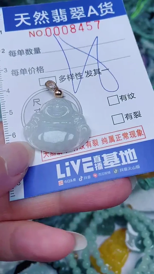 翡翠未镶嵌颈饰00008457