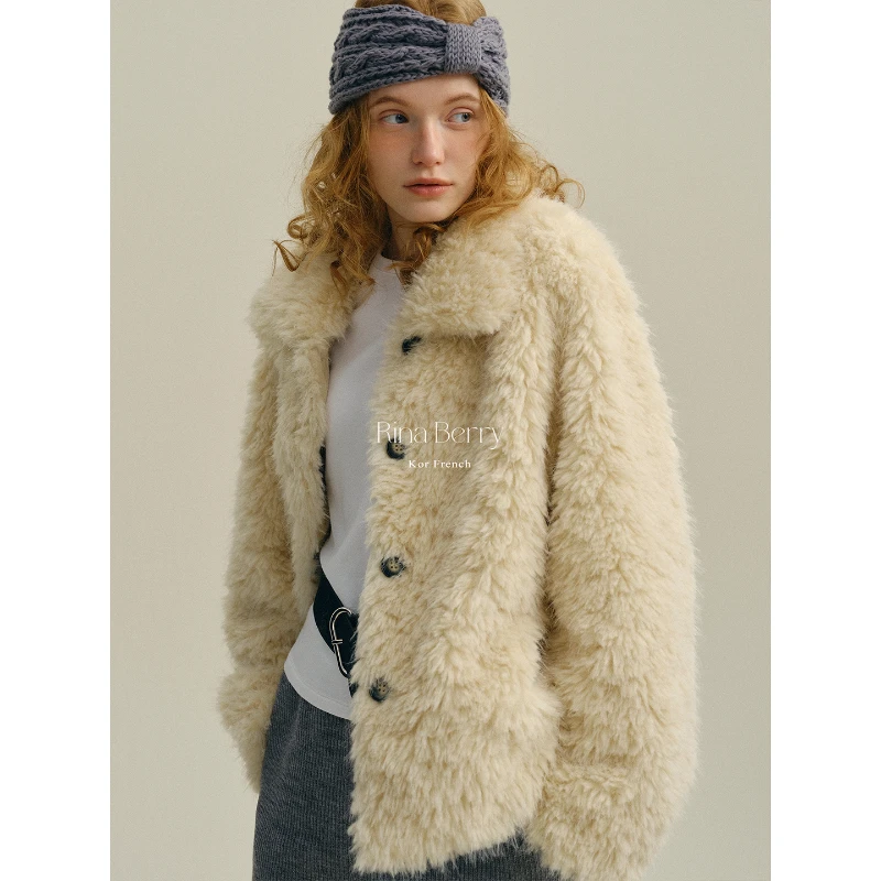 Rina Berry 毛毛夹羽绒短外套