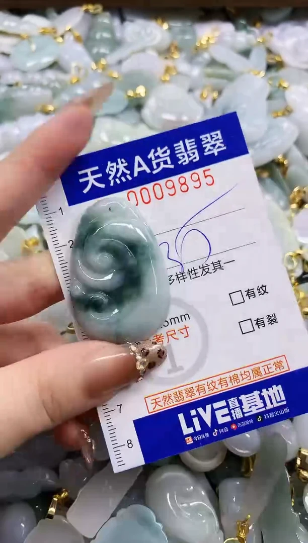 颈饰未镶嵌翡翠天然A货翡翠