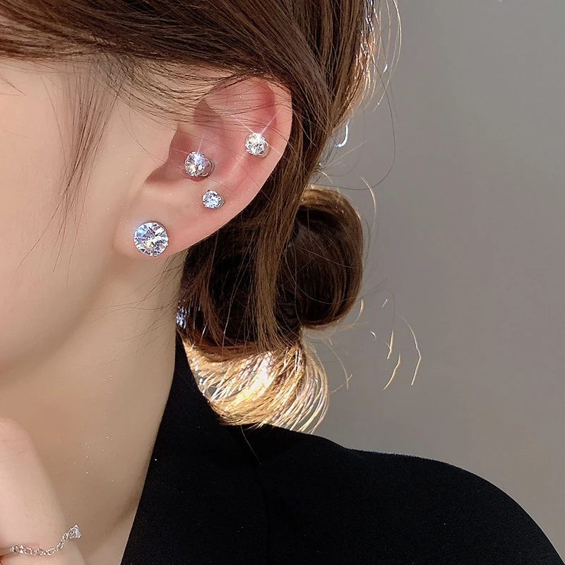 合金耳饰 无洞耳环耳骨夹磁吸耳钉无耳洞款气质明星超仙耳夹轻奢