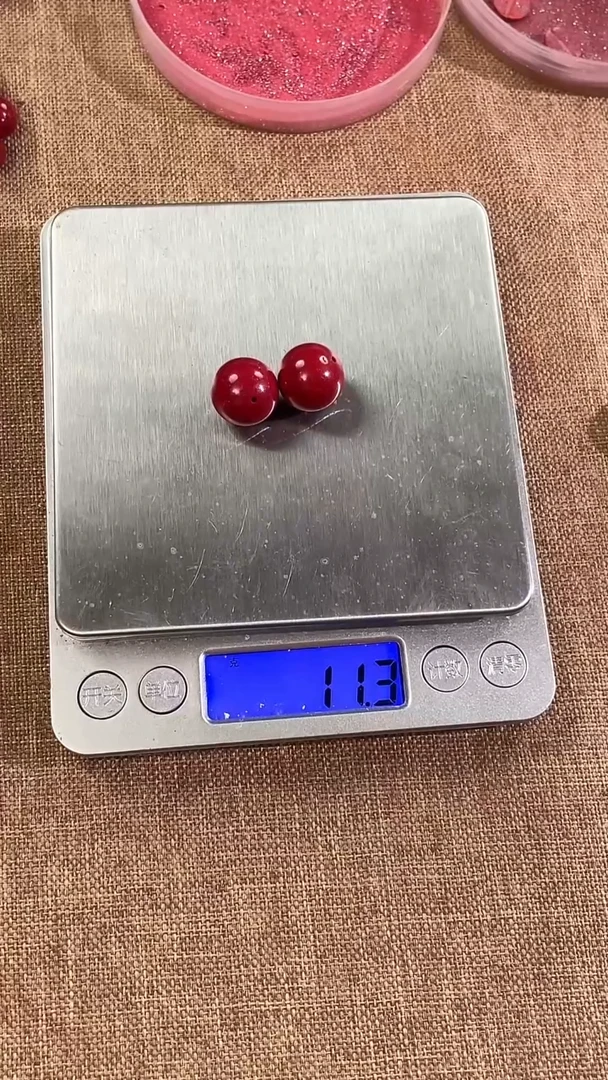 天然辰砂幸*树14mm 单 2颗