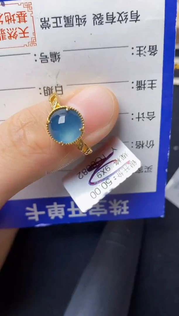 翡翠戒指银S925镶嵌2222222