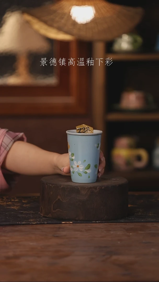陶瓷景德镇高温釉下手绘陶瓷238