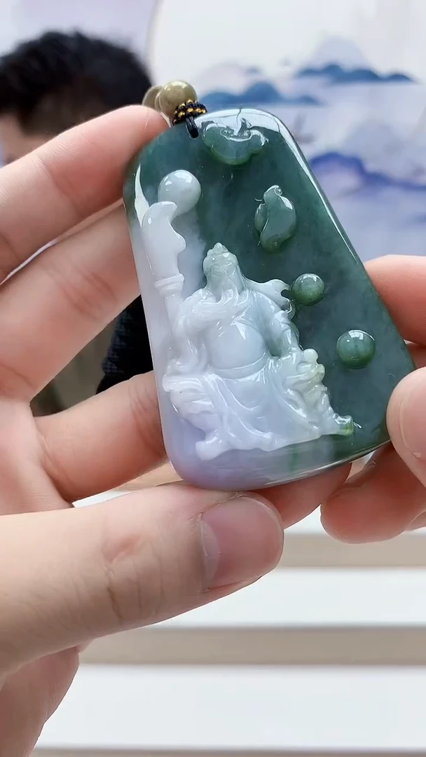 未镶嵌定制翡翠4917bb-毛货挂件125