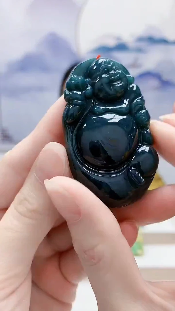 未镶嵌定制翡翠4852ry-毛货挂件38