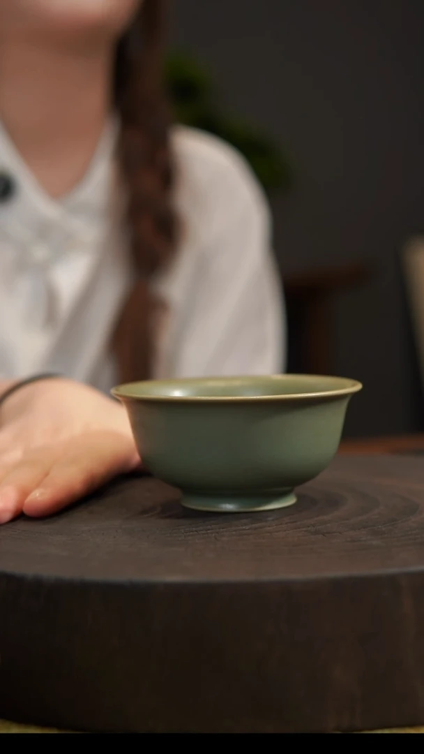 杯子压手杯 汝州原产地  原矿老釉