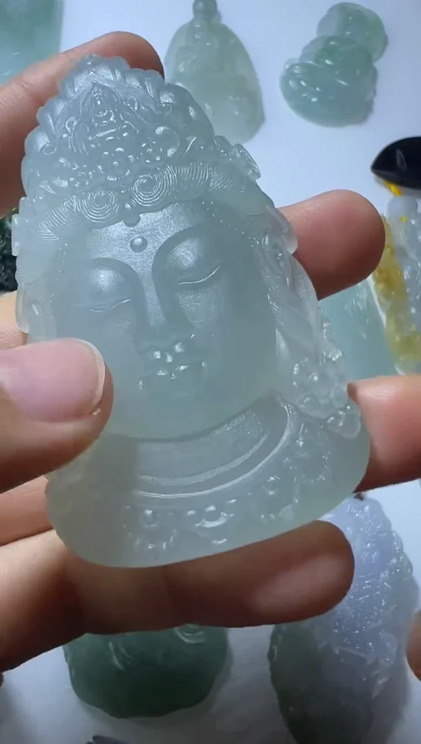 未镶嵌定制翡翠观音首