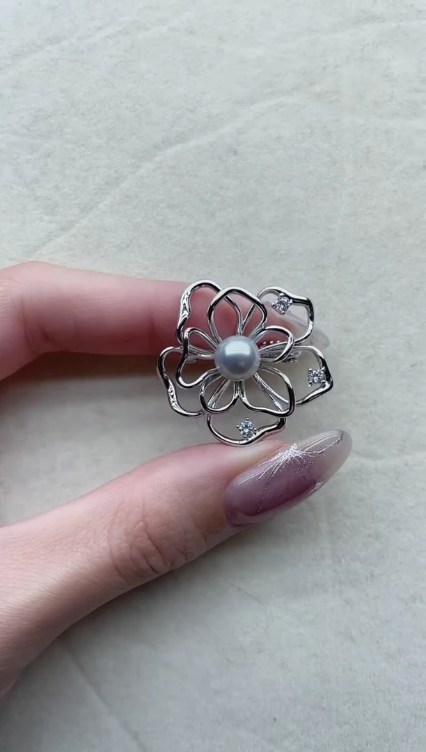 【闪购商品】海水珍珠胸针未镶嵌Y26