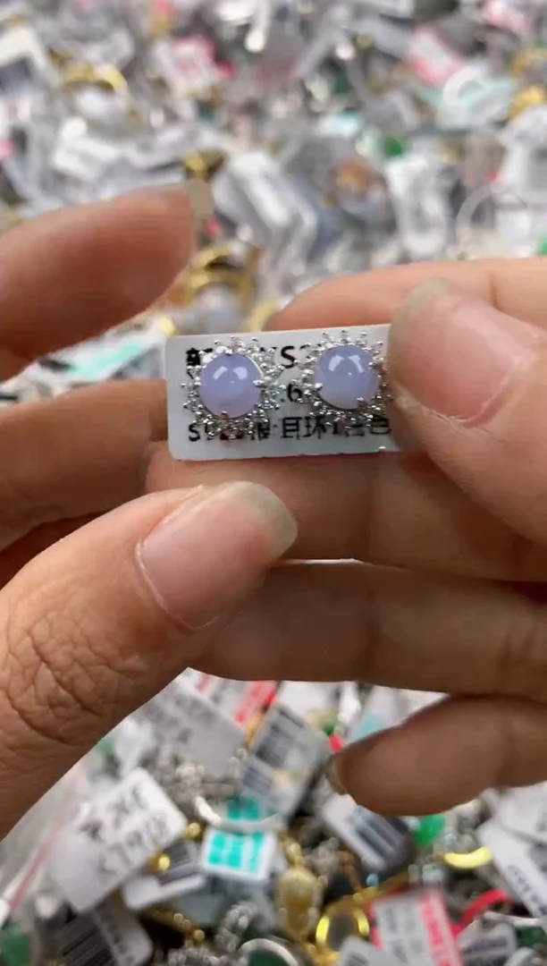 银S925镶嵌戒指翡翠666    3