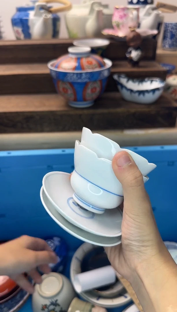 茶杯紫砂倚***石567陶艺中古瓷器全场满18米包邮