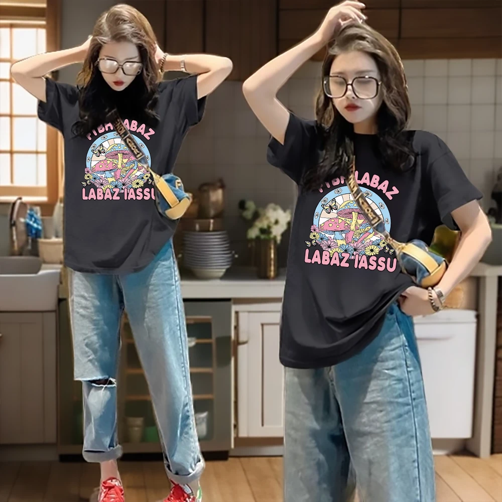 2025新款爆款灰色纯棉短袖t恤女ins时尚百搭减龄显瘦洋气上衣夏季