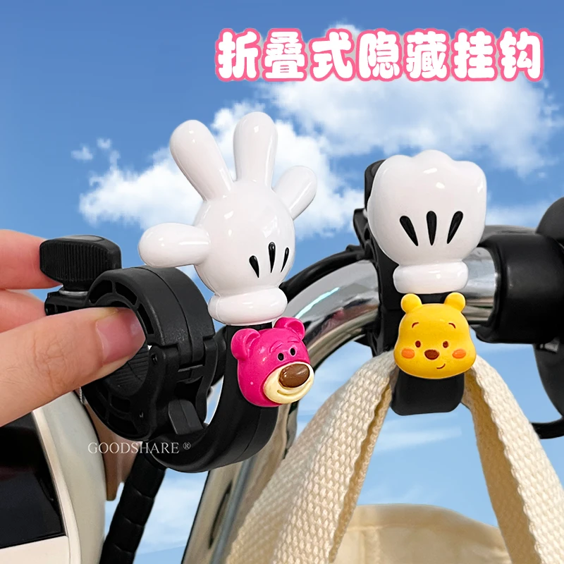 电动车挂钩折叠式隐藏钩可爱卡通蜡笔小新电瓶车前置挂物钩免打孔