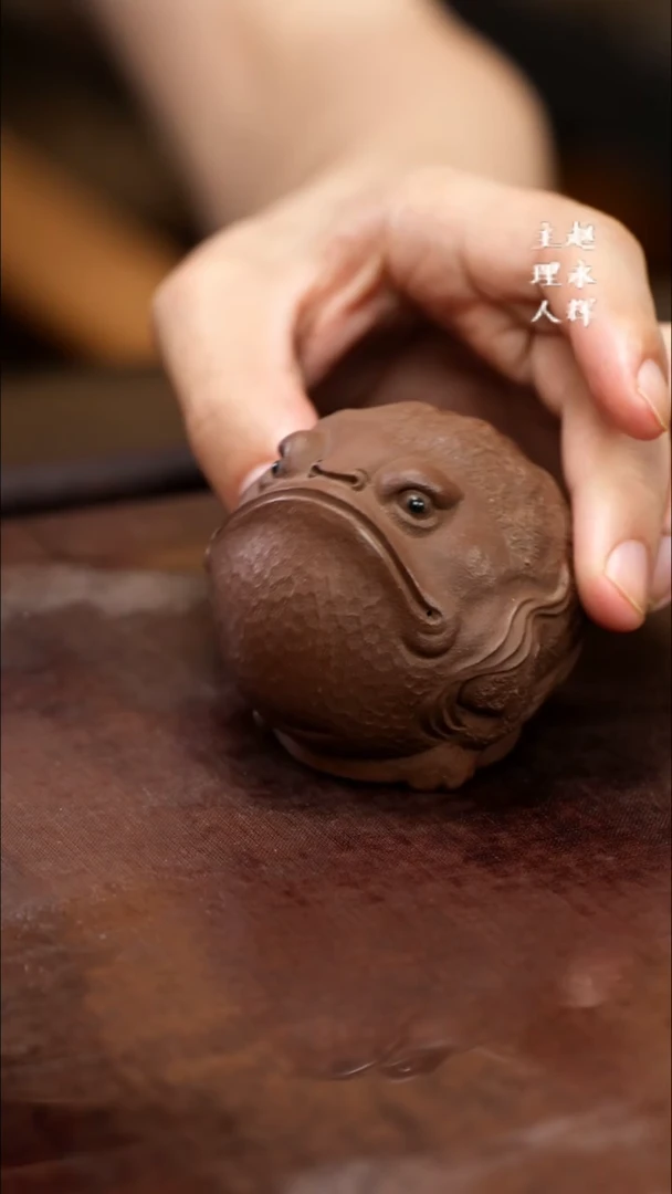 紫砂茶宠紫砂 金蟾