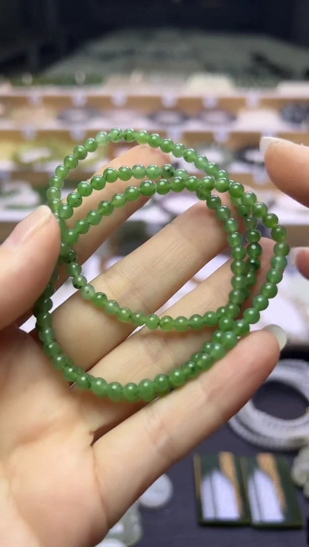 手串未镶嵌和田玉11号链接卡4mm多样性发一（先拍先挑）