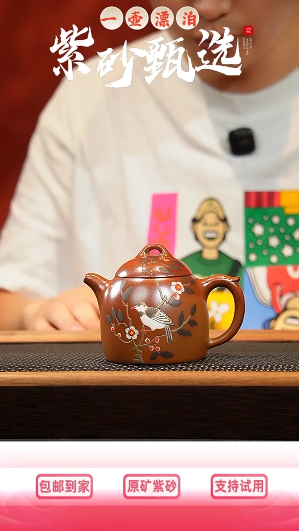茶壶紫砂 一壶漂泊紫砂茶器1114