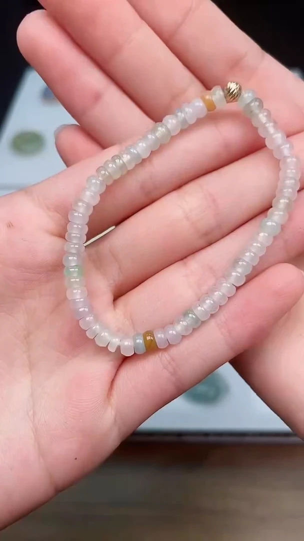 未镶嵌手串翡翠29算盘珠手串卡4＋  111