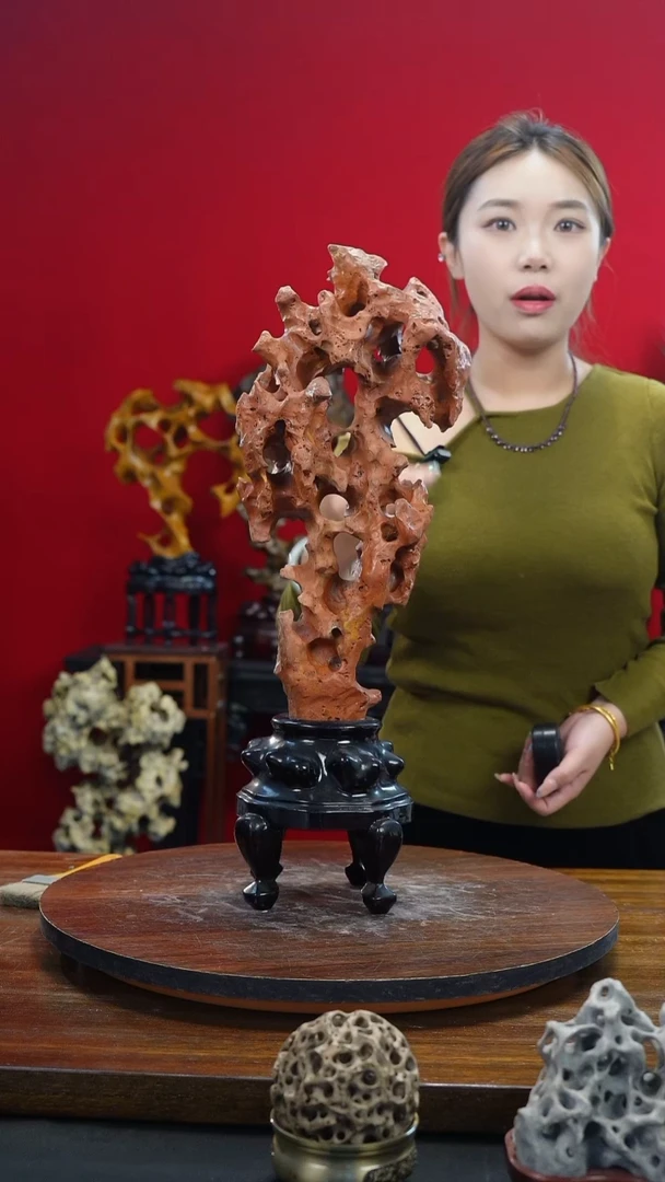 石材太湖石摆件一物一拍