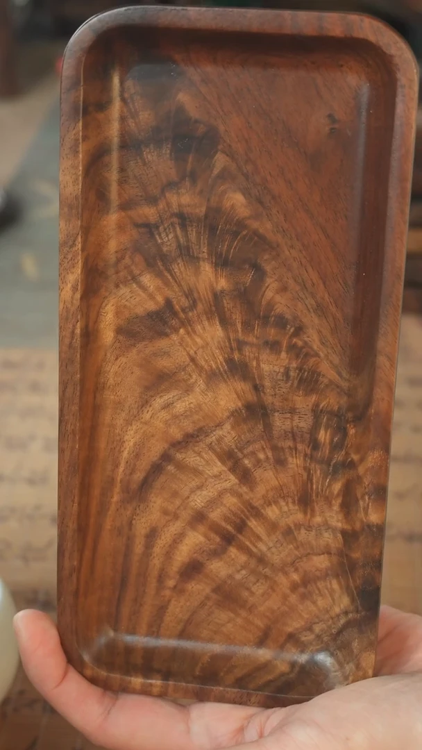 北美黑胡桃木茶盘206-