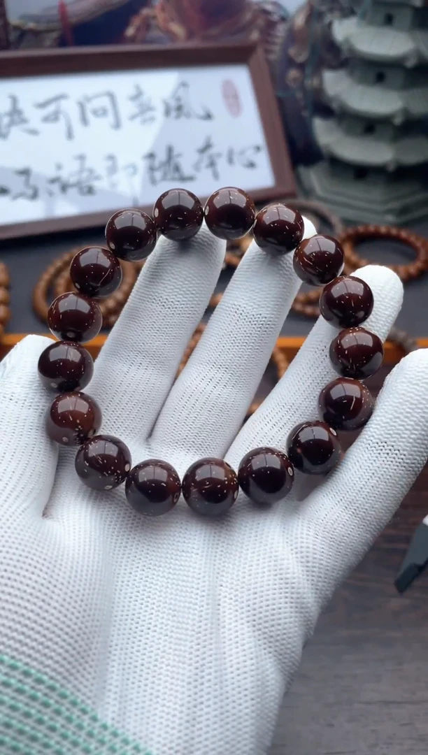 紫金鼠手串7号光珠