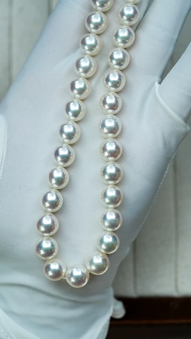 颈饰未镶嵌海水珍珠akoya极光无调色项链