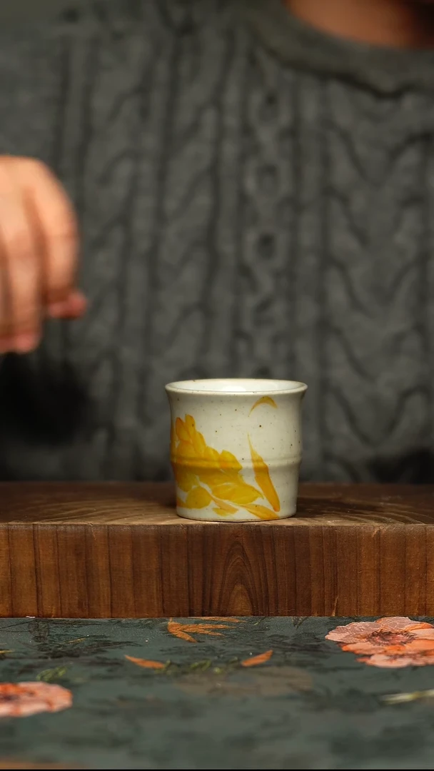 杯釉下彩手工手绘同款陶器