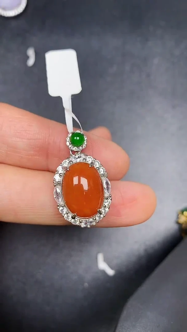 银S925镶嵌戒指翡翠1820