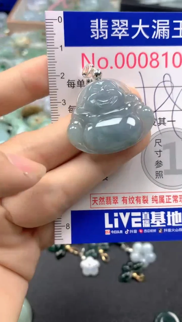 翡翠未镶嵌吊坠(不含链)8105
