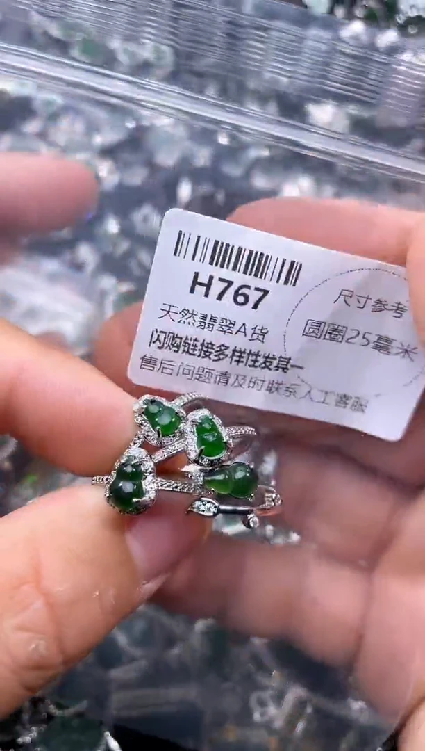 【闪购商品】翡翠颈饰未镶嵌H767戒指 多样性发其一