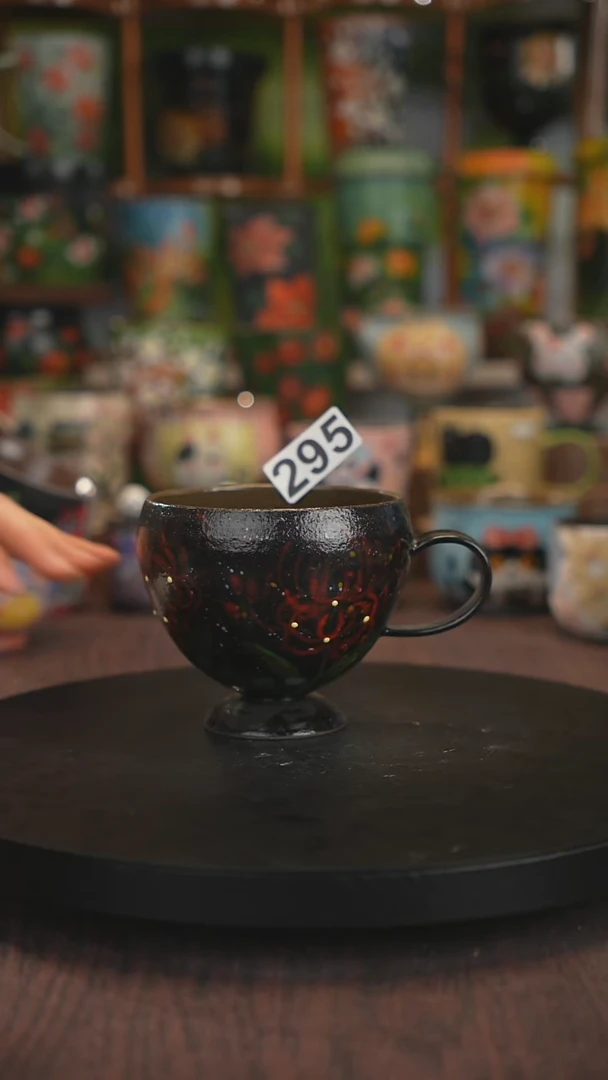 紫砂油画手绘釉下彩295