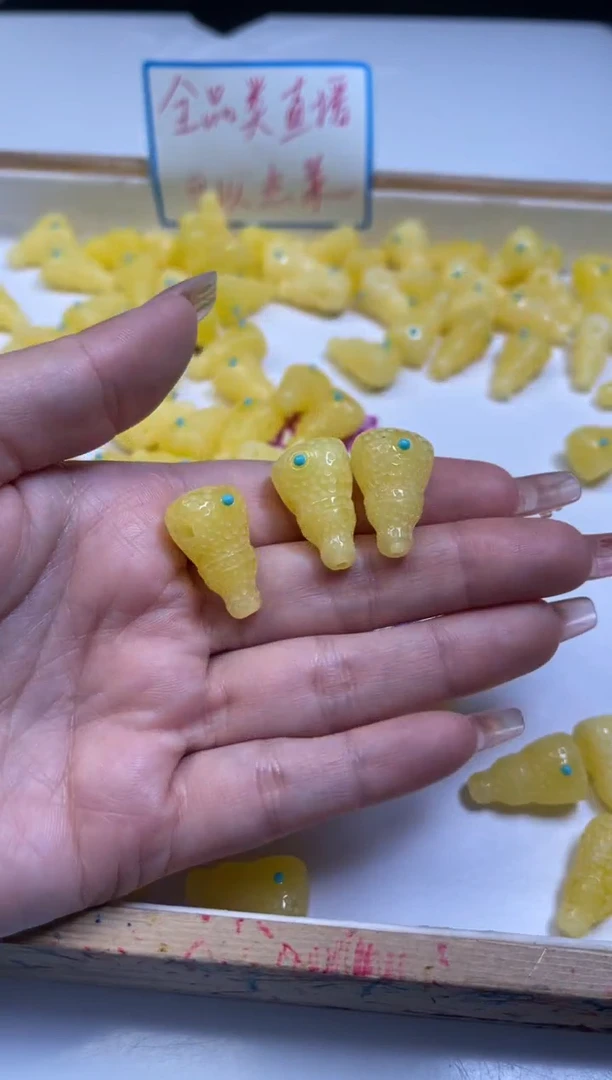 裸石蜜蜡未镶嵌E513 蜜蜡 三通14*24mm3个6.8元