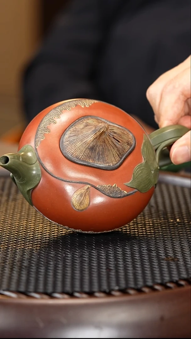 茶壶紫砂98 顾锡洲 蒋家段泥 荸荠壶360cc