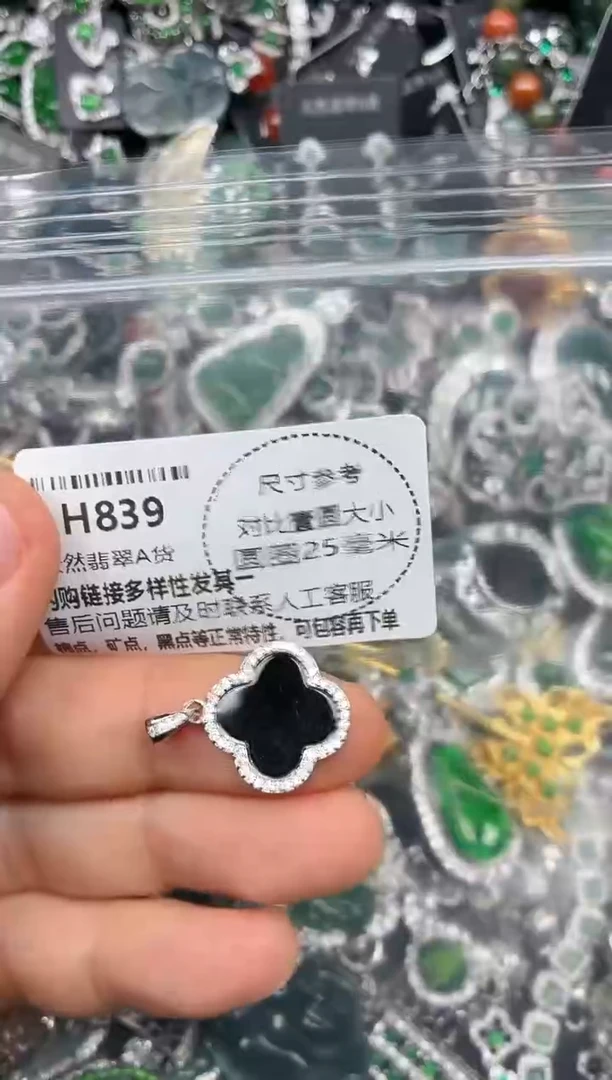颈饰未镶嵌翡翠H839吊坠