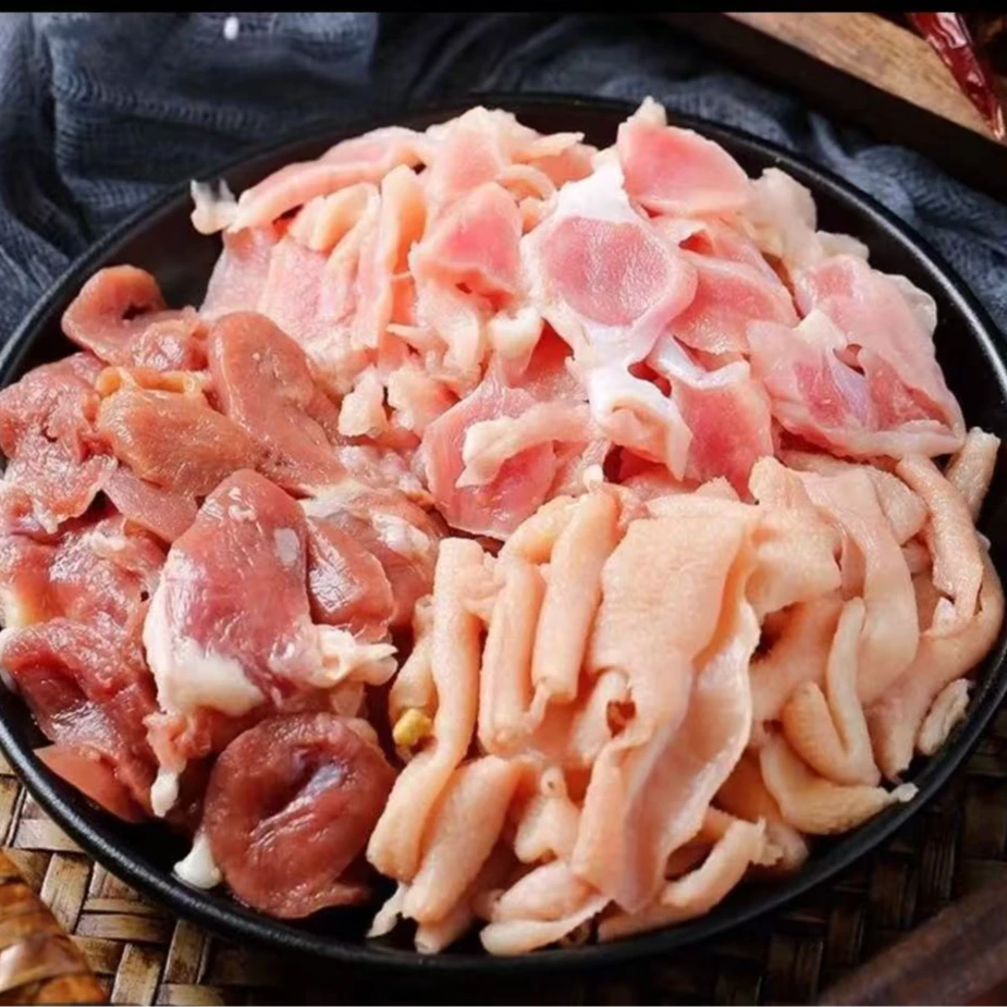 小炒鸡杂500g/包 免洗免切免腌制鸡胗鸡心鸡肠无油去异味半成品菜