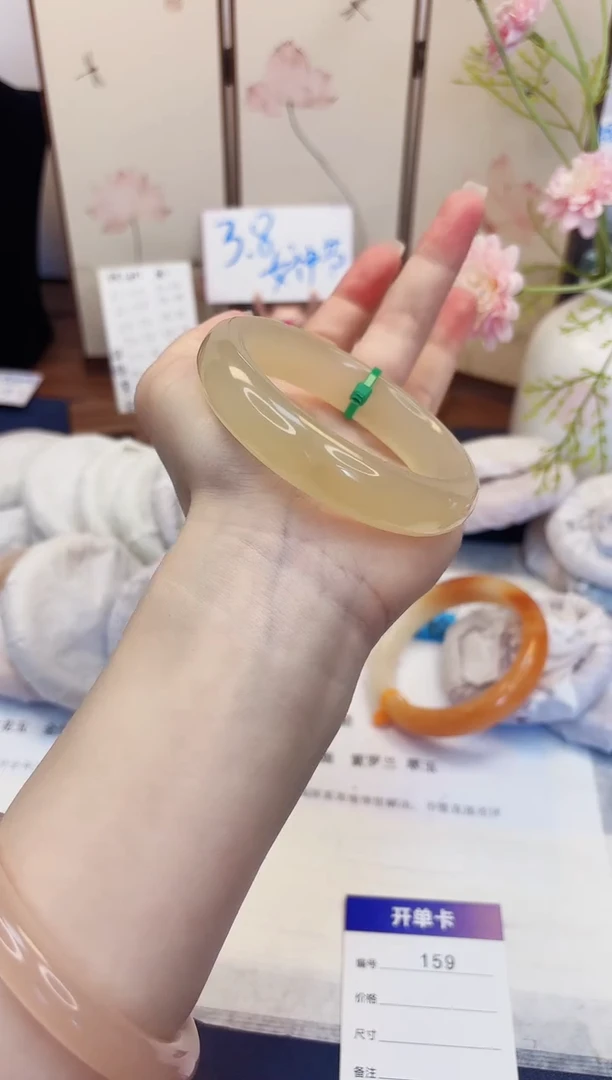 【闪购商品】石英质玉手镯未镶嵌159-财气镯-圈口60