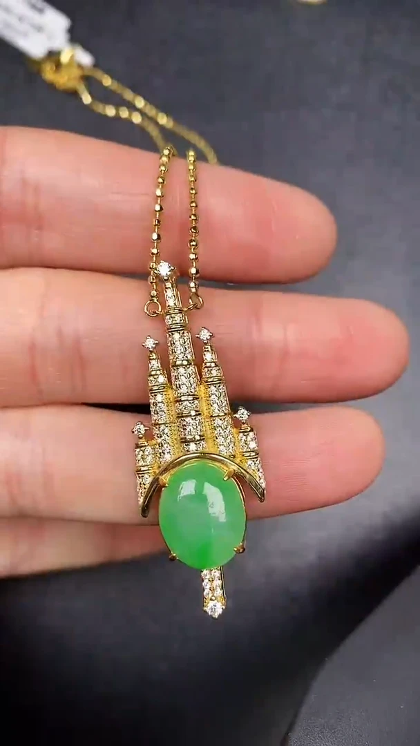 银S925镶嵌戒指翡翠1030