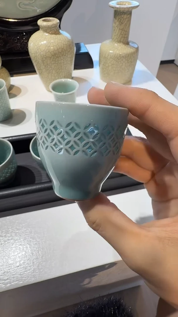 青瓷手工茶器包邮